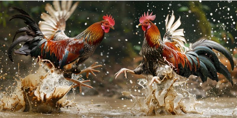 Sàn thi đấu trong các trận đá gà Thomo